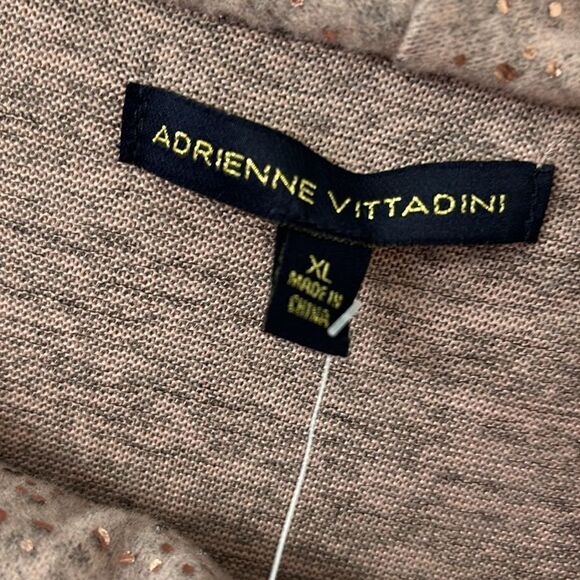 Adrianne Vittadini Size XL cowl neck pull over sweater. NWT. Pinkish/gray - Picture 4 of 11